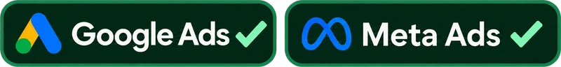 Advertising platforms we work with: Google Ads and Meta Ads